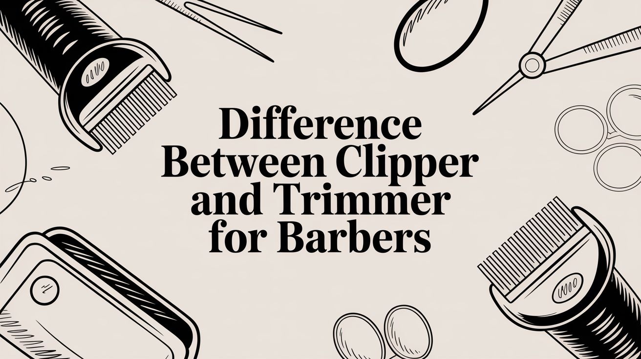 Difference between Clipper and Trimmer for Barbers