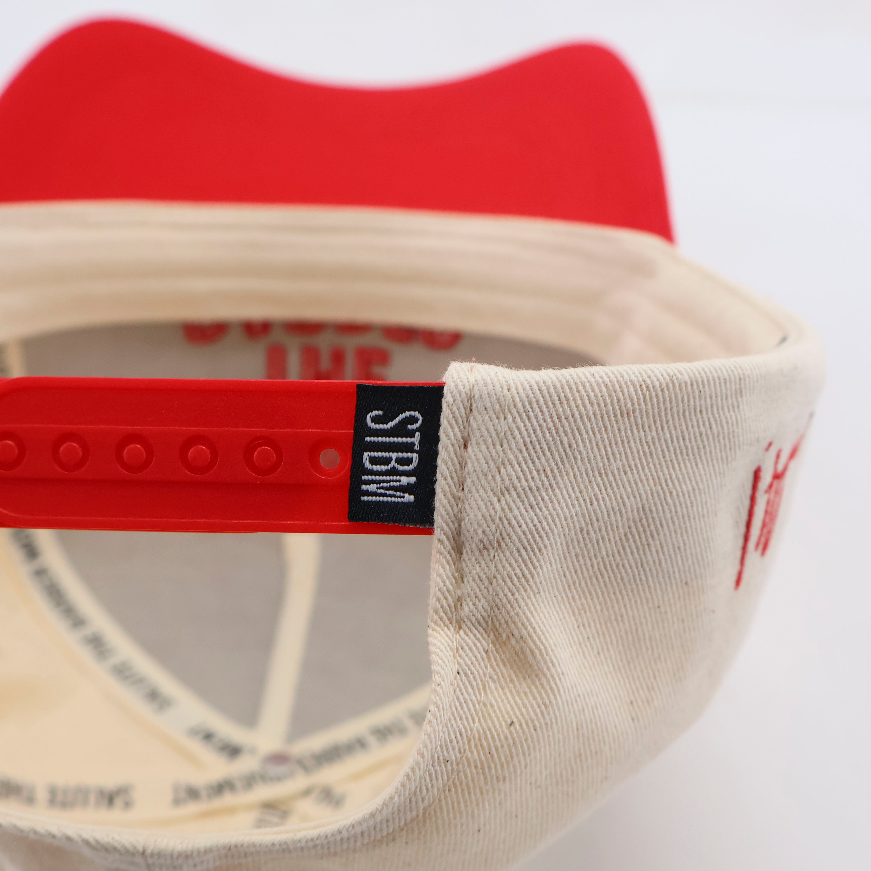 SALUTE THE BARBER™ USA Heritage Snapback – Cream & Red