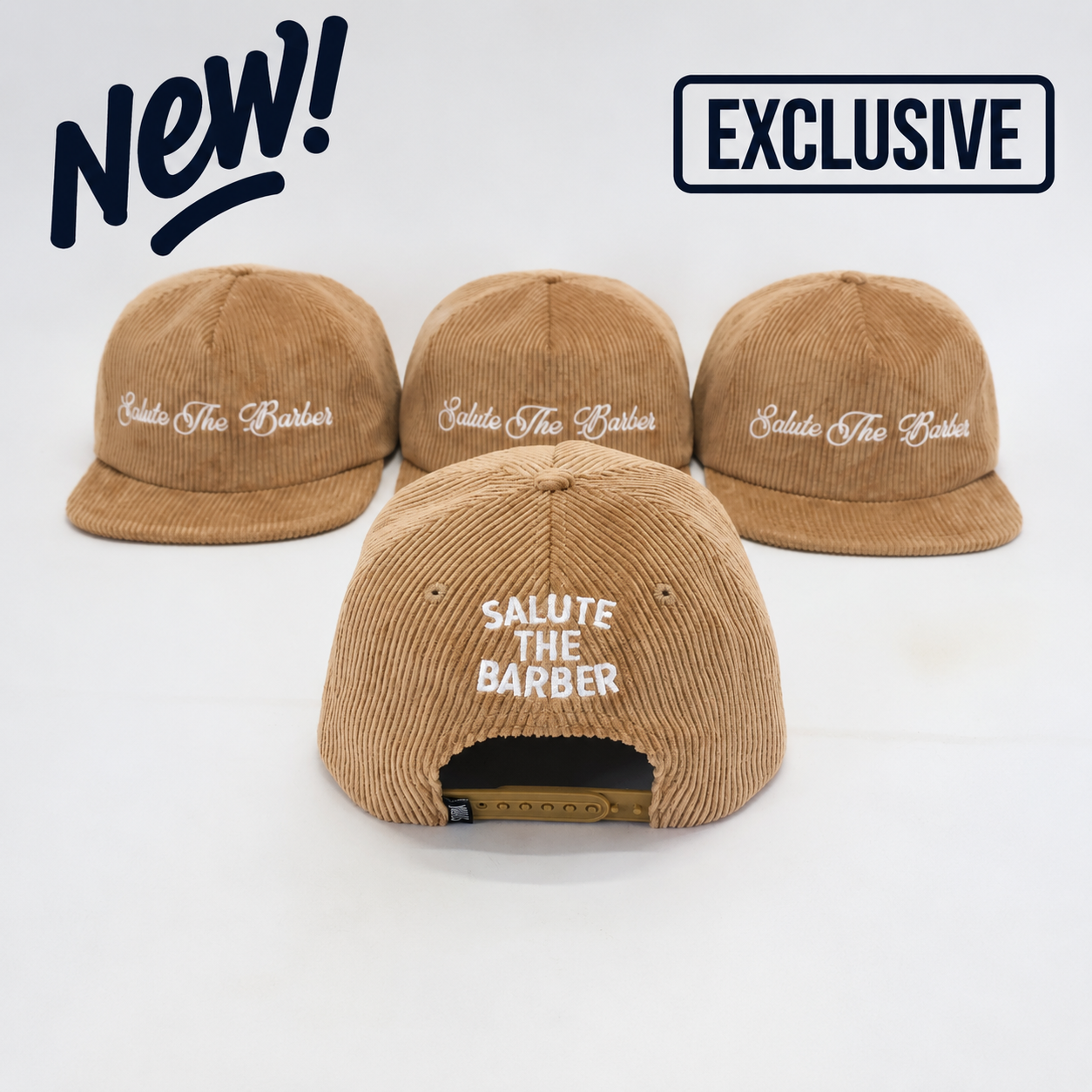 SALUTE THE BARBER™ Premium Tan Corduroy Snapback

Classic Style. Modern Culture. Respect The Craft.