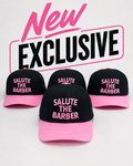 SALUTE THE BARBER™ Pink Edition Snapback – Black & Pink
