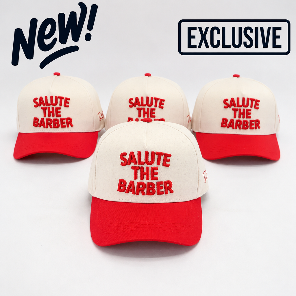 SALUTE THE BARBER™ USA Heritage Snapback – Cream & Red