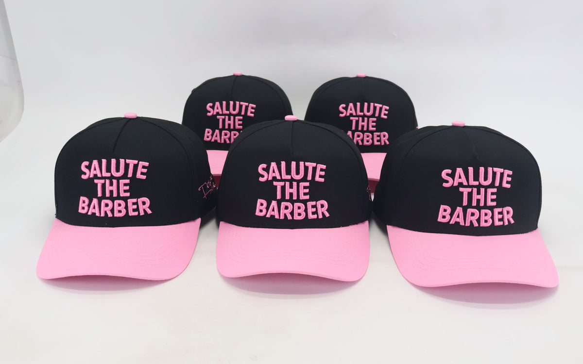 SALUTE THE BARBER™ Pink Edition Snapback – Black & Pink