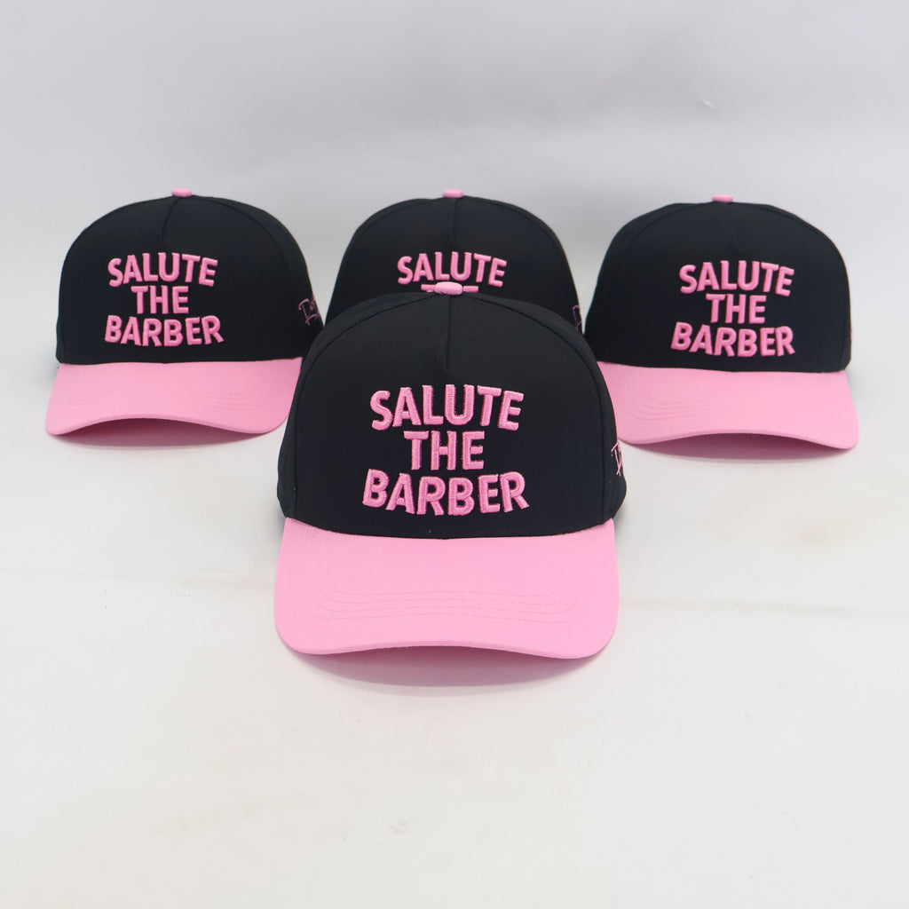 SALUTE THE BARBER™ Pink Edition Snapback – Black & Pink