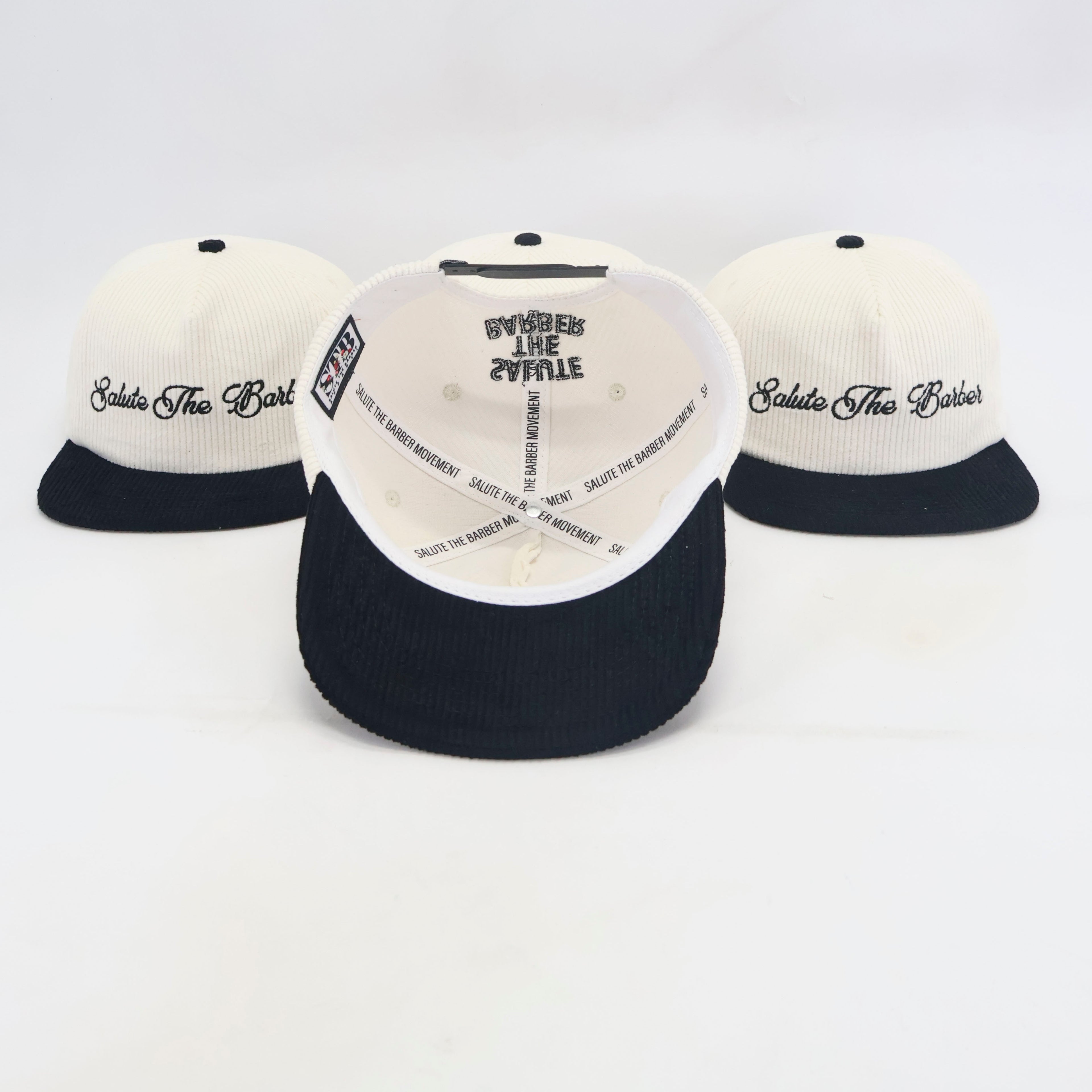 SALUTE THE BARBER™ Premium Corduroy Snapback                 Respect The Craft. Wear The Culture.