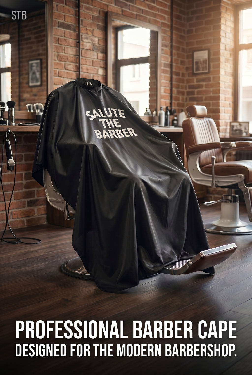 Professional Barber Cape
Built for daily shop use and designed for barbers who respect the craft.