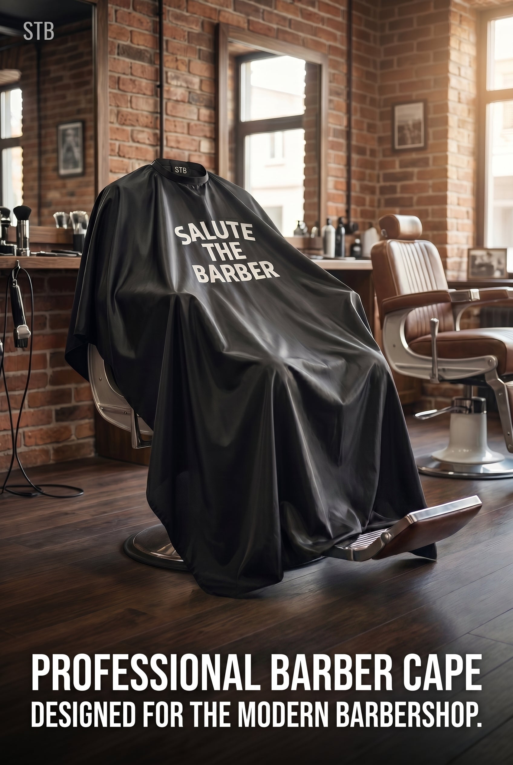 Professional Barber Cape
Built for daily shop use and designed for barbers who respect the craft.