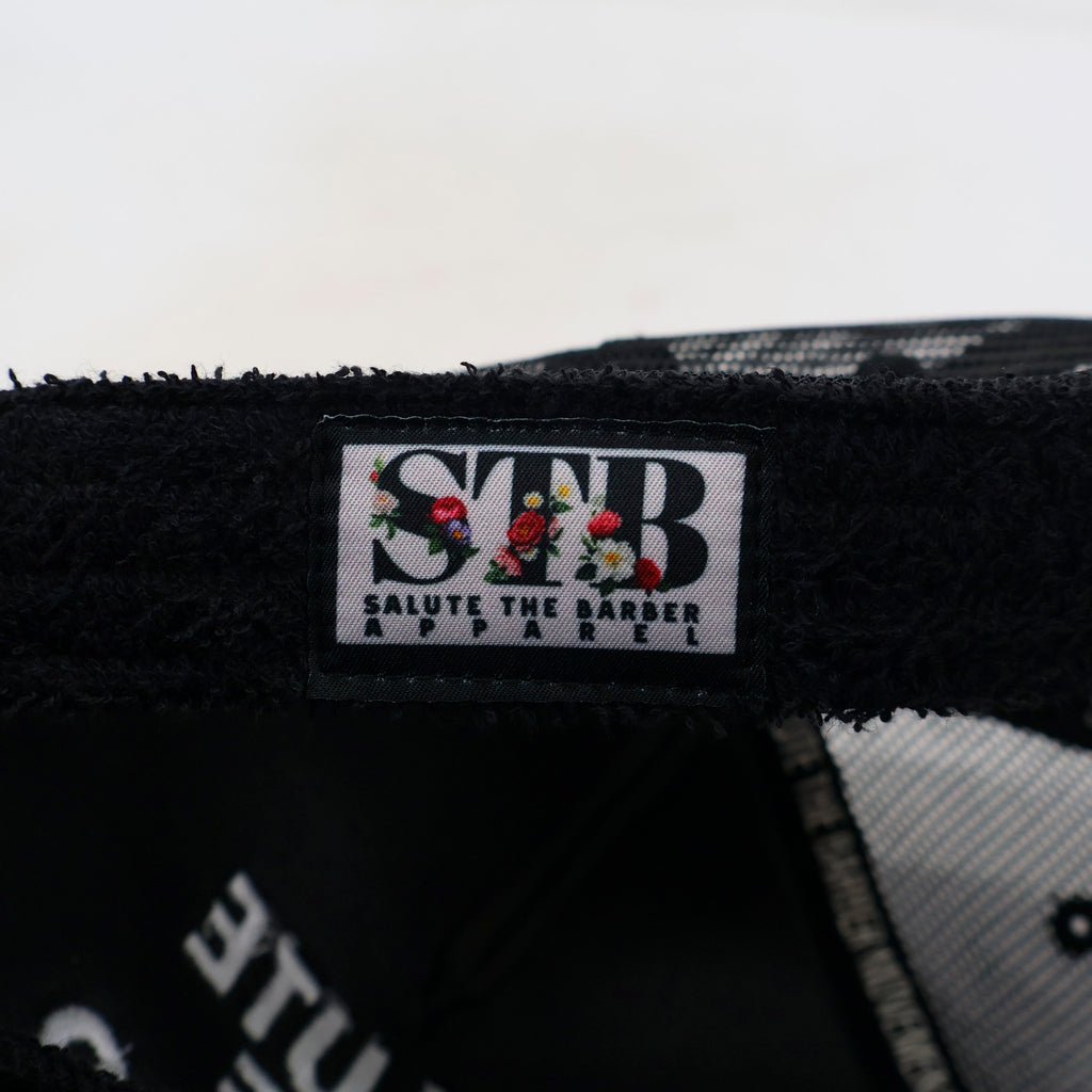 Salute The Barber™ Kids Trucker Hat – Black & White | Respect The Craft