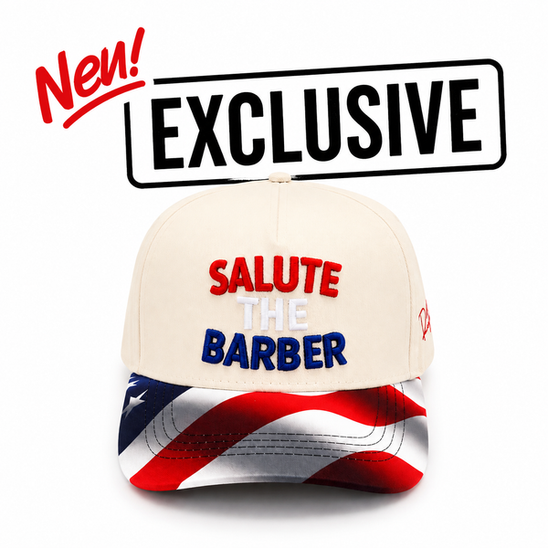 SALUTE THE BARBER™ USA Limited Edition Snapback Hat | Premium Barber Hat