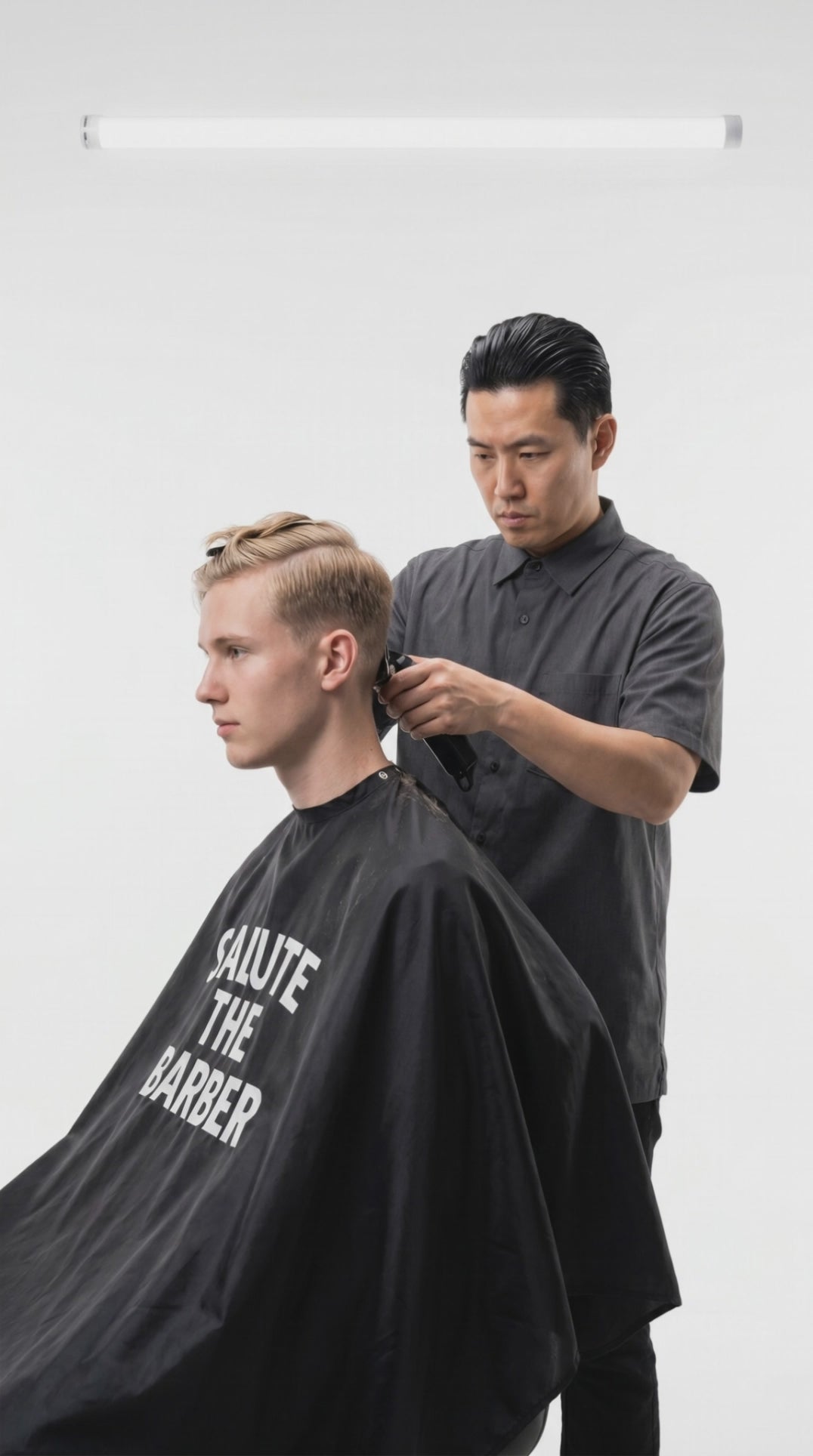 Professional Barber Cape
Built for daily shop use and designed for barbers who respect the craft.